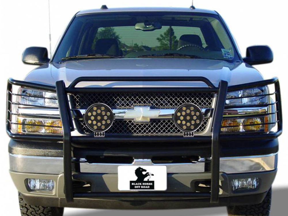 Black Horse Classic Black Grille Guard Kit 17GJ23MAPLB RealTruck