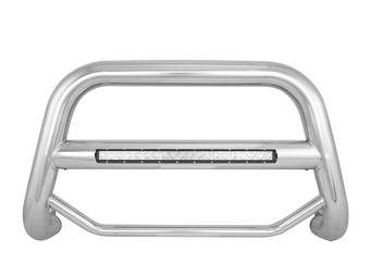 Black Horse Max Beacon Stainless Bull Bar Main Image