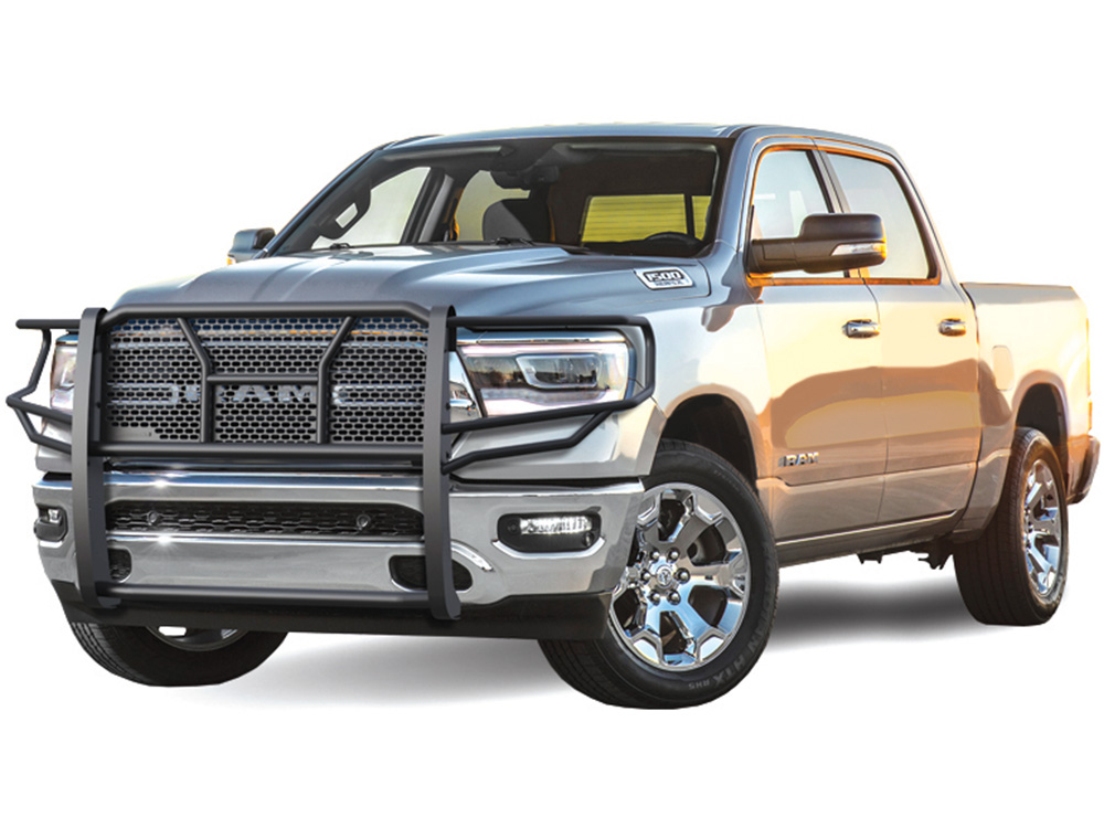 Black Horse Rugged Grille Guard Kit RU-GMSI19-B-PLB