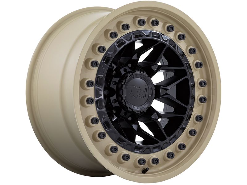 Black Rhino Matte Black & Sand Alpha Wheel BR008MD17905000 | RealTruck