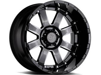 Black Rhino Milled Gloss Black Sierra Wheels