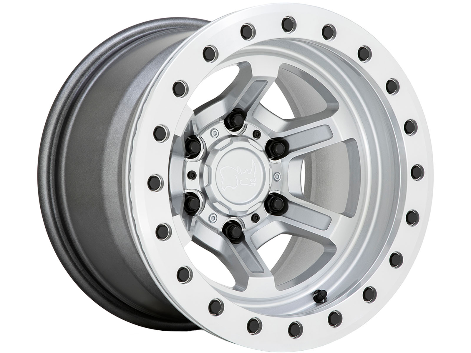 ①JBL バックロード4530BK&2226H Black Rhino Silver Offshoot Beadlock Wheels | RealTruck