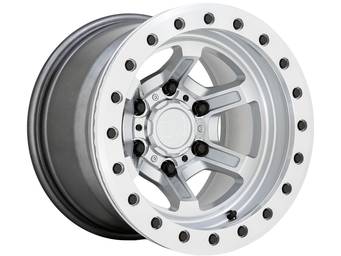 Black Rhino Silver Offshoot Beadlock Wheel