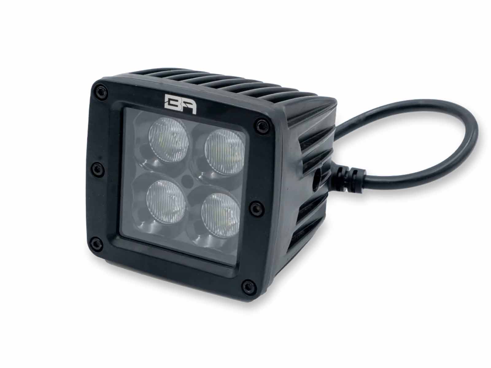 Body Armor 4x4 Blackout LED Cube Lights - Flood Beam 30043