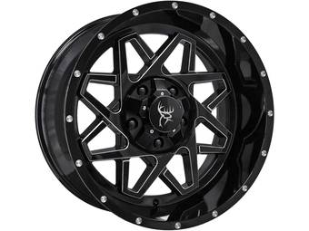 Buck Commander® Milled Gloss Black Gridlock Wheels