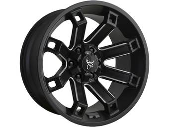 Buck Commander® Milled Matte Black Hollow Point Wheels