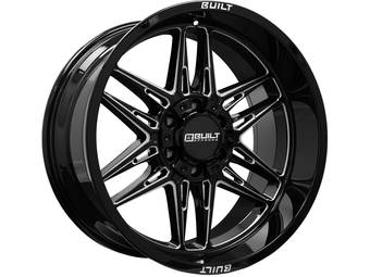 Built Off-Road Milled Gloss Black BTO-5 Wheel