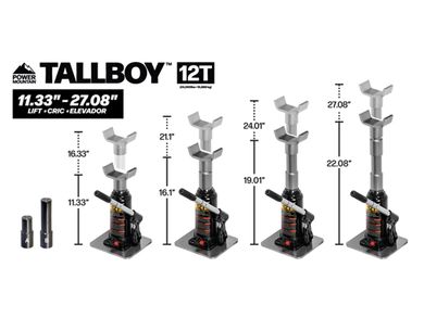 バドルストン8インチtype 12 6インチtype 5 Bulldog Winch TallBoy 12 Ton Off-Road Jack | RealTruck