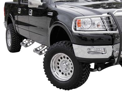 Bully Polished Adjustable Side Step AS-500S | RealTruck