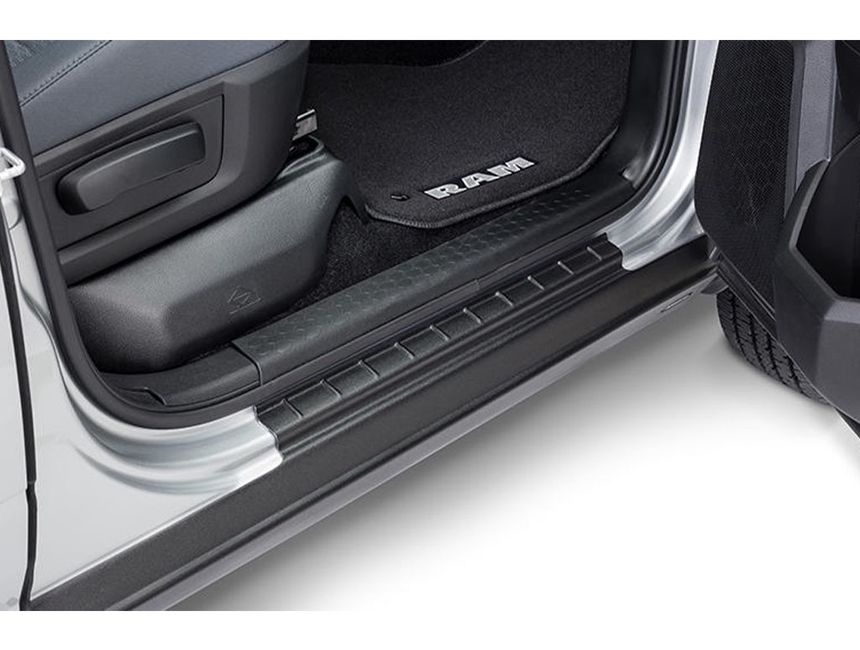 Black Rocker Panels & Sill Plate - Easy Fit For 2007-2013 Chevy Silverado 1500 Extended Cab (Left & Right)