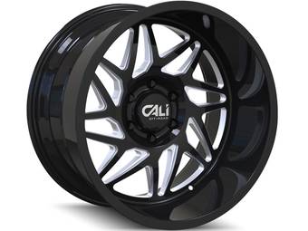 Cali Offroad Milled Gloss Black Gemini Wheels