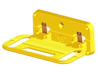 Carr Hd Mega Led Ladder Rack Step Xp7 Safety Yellow 195007 01