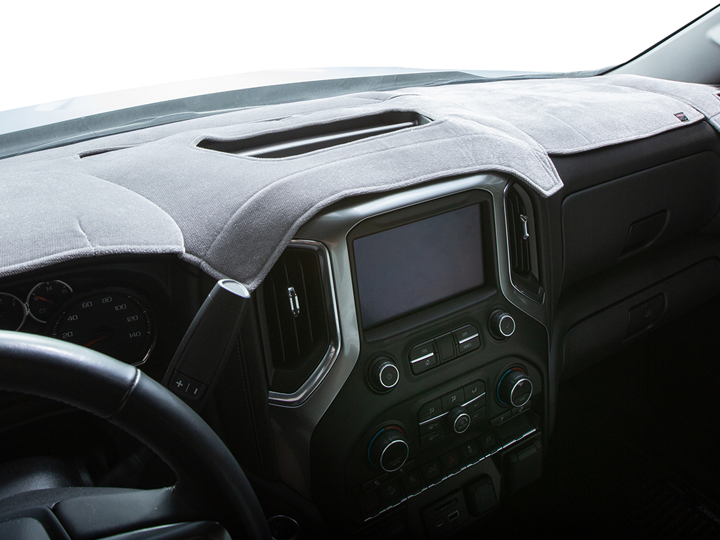 For Chevy Silverado 1500 Classic 07 Brushed Suede Charcoal Dash Cover