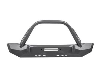 CrawlTek Pyro Mid-Width Front Bumper with Flat-Top Stinger CWLTJ10221 Main Image