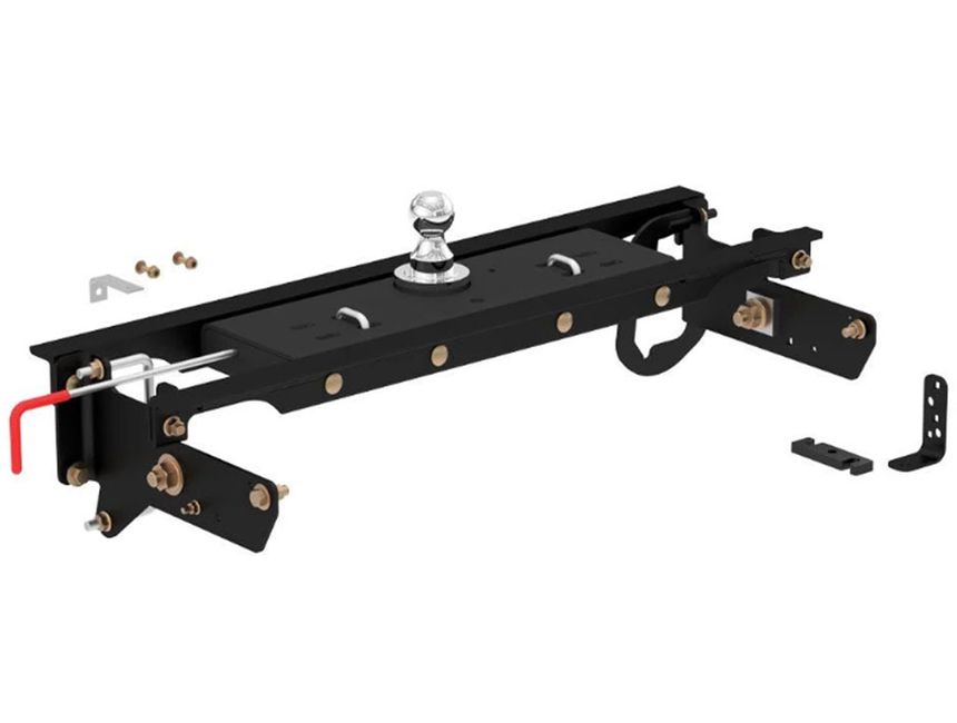 Curt Double Lock Gooseneck Hitch Kit w/ Installation Brackets 60720 RealTruck
