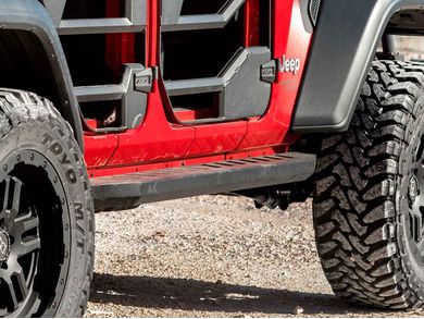 Dee Zee Black Louvered Side Steps | RealTruck
