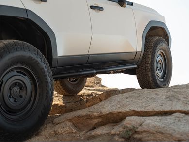 DV8 Offroad OE Plus Side Steps SRTL4-01 | RealTruck