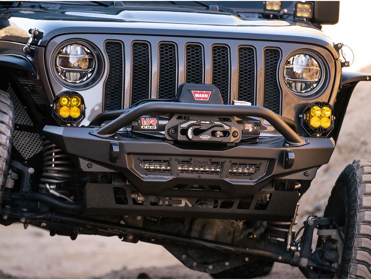 DV8 Offroad Spec Series Front Winch Bumper FBJL-09 | RealTruck
