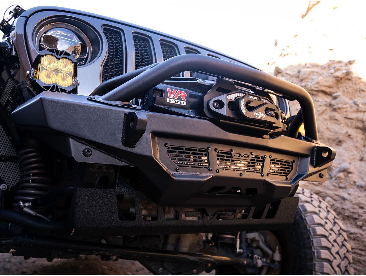 DV8 Offroad Spec Series Front Winch Bumper FBJL-09 | RealTruck