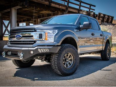 DV8 Offroad Steel Front Winch Bumper FBFF1-04 | RealTruck