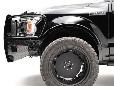 Fab Fours Black Steel Front Bumper w/ Full Guard FF18-K4560-1