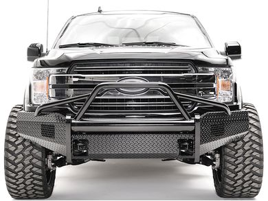Fab Fours Black Steel Front Bumper w/ Pre-Runner Guard FF18-K4562