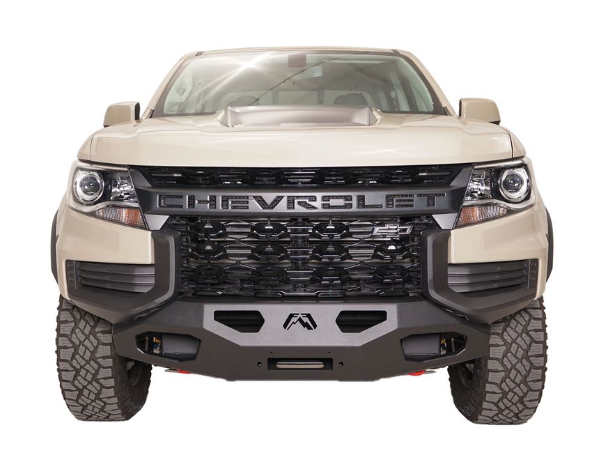 Fab Fours Hidden Winch Mount Front Bumper CC21N51511 RealTruck