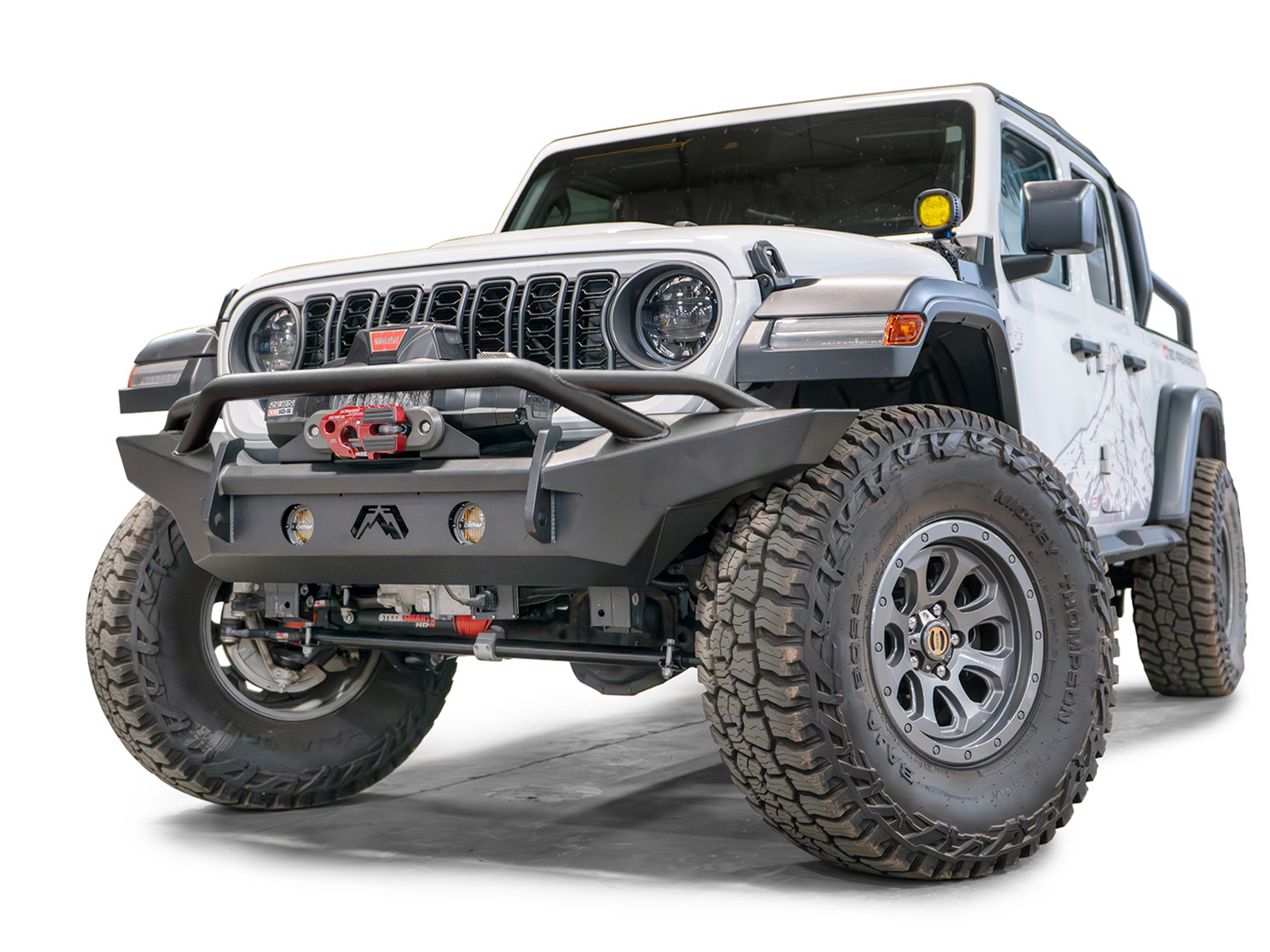 Fab Fours Lifestyle 3/4th Winch Front Bumper with Pre-Runner Guard
