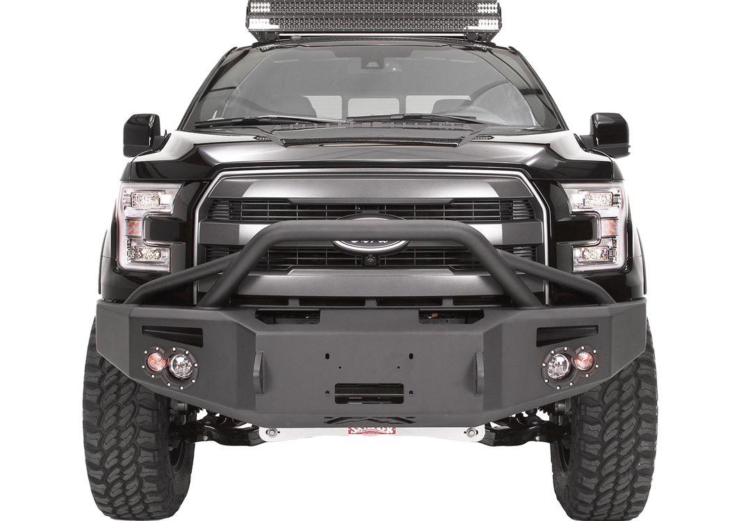 Fab Fours Premium Pre-Runner Front Winch Bumper FF09-H1952-B | RealTruck