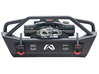 Fab Fours Stubby Winch Front Bumper JL18-B4752-1 | RealTruck