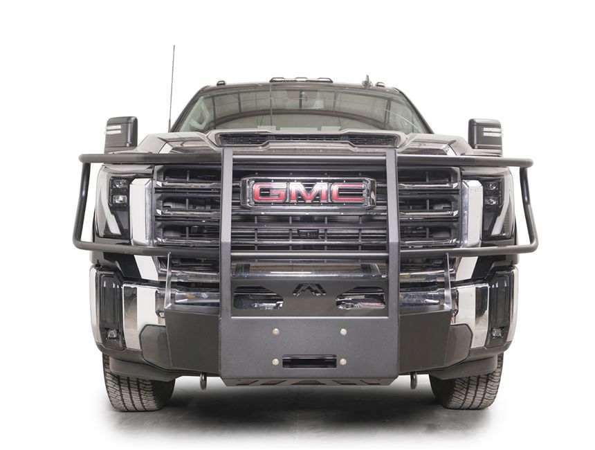 Fab Guard Rack Fab Fours Winch Mount Grille Guard Front Bumper GM24-N6270-1 | RealTruck