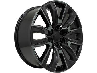 Factory Reproductions Gloss Black & Tinted Inserts FR 207 Wheel