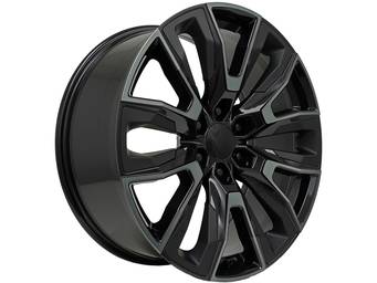 Factory Reproductions Gloss Black & Tinted Inserts FR 207 Wheel