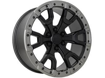 Factory Reproductions Matte Black & Grey FR 99 Wheel