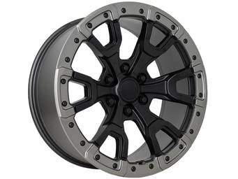 Factory Reproductions Matte Black & Grey FR 99 Wheel