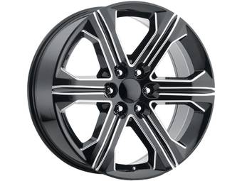 Factory Reproductions Milled Gloss Black FR 47 Wheel