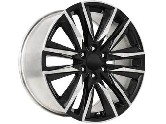 Factory Reproductions Polished & Gloss Black FR 90 Wheel