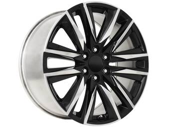 Factory Reproductions Polished & Gloss Black FR 90 Wheel