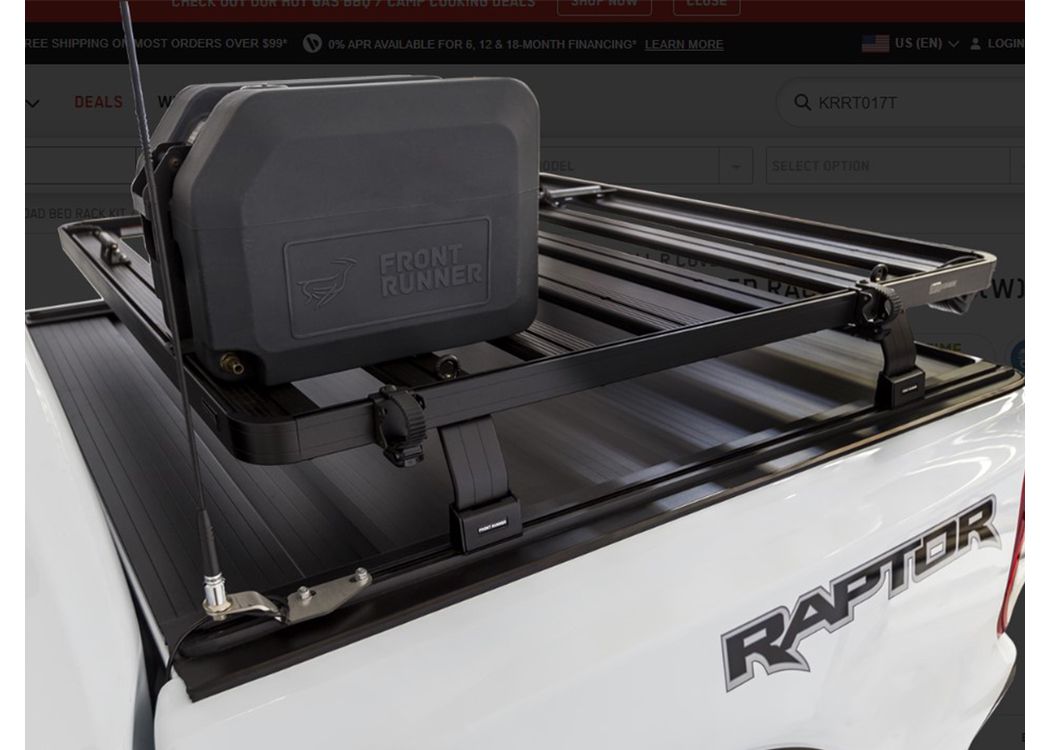 Front Runner Slimline II Load Bed Rack Kit KRLB005T | RealTruck