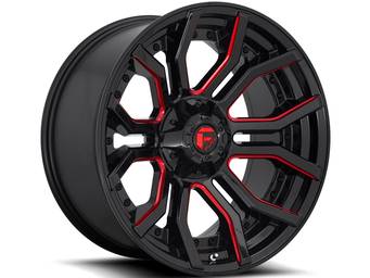 Fuel Black & Red Rage Wheels