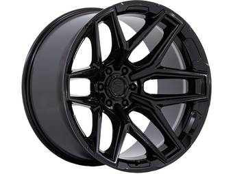 Fuel Gloss Black Flux 6 Wheel