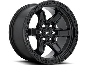 Fuel Matte Black Kicker 6 Wheels