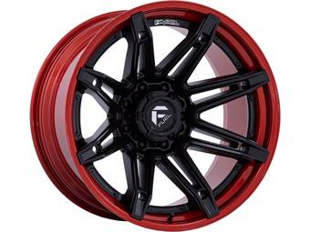 Fuel Matte Black & Red Brawl Wheel