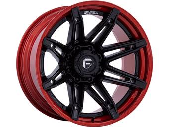 Fuel Matte Black & Red Brawl Wheel
