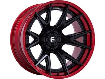 Fuel Matte Black & Red Catalyst Wheel