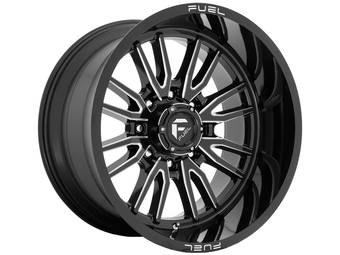 Fuel Milled Gloss Black Clash 8 Wheels