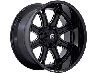 Fuel Milled Gloss Black Darkstar Wheels