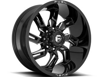 Fuel Milled Gloss Black Lockdown Wheels