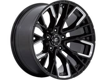 Fuel Milled Gloss Black Rebar 5 Wheel