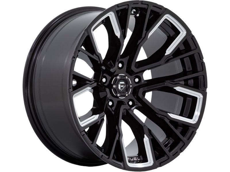 Fuel Milled Gloss Black Rebar 5 Wheels | RealTruck